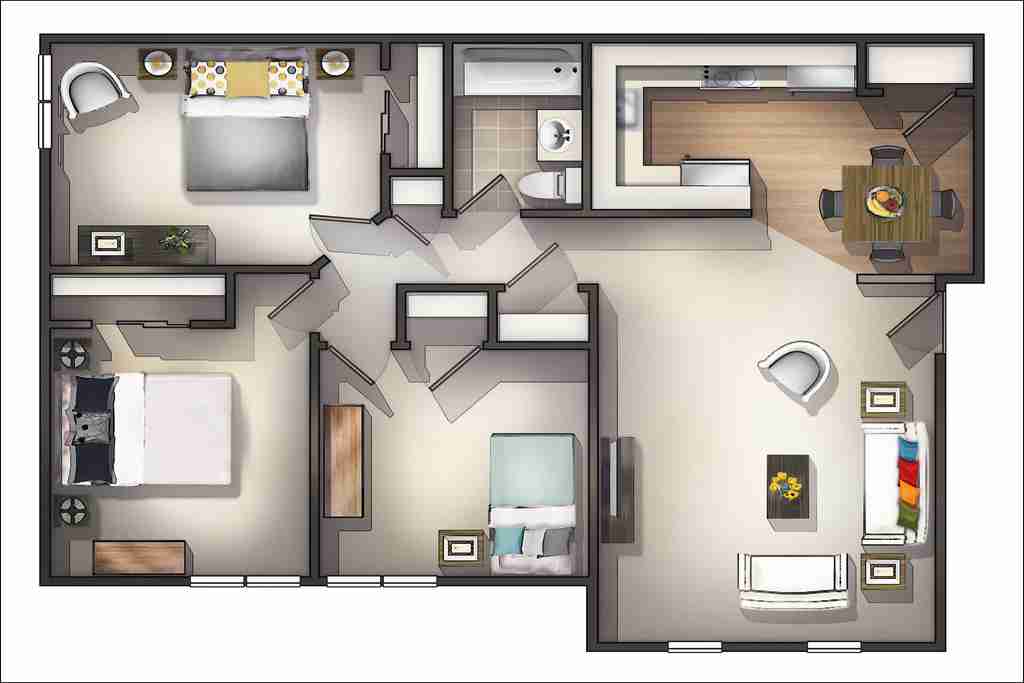 3 Bedroom Apartments