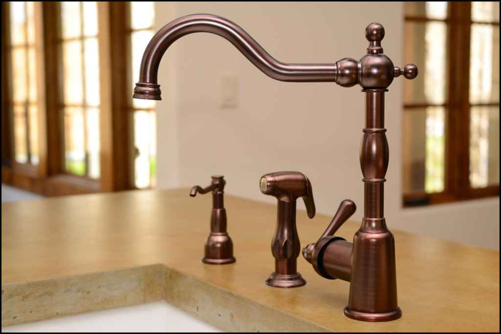 Oil Rubbed Bronze Kitchen Faucets